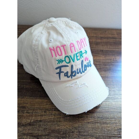 2/$30 Ladies Stone Not a Day Over Fabulous Baseball Hat - Picture 3 of 6